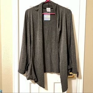 NWT Plus Size Charcoal Gray Cardigan